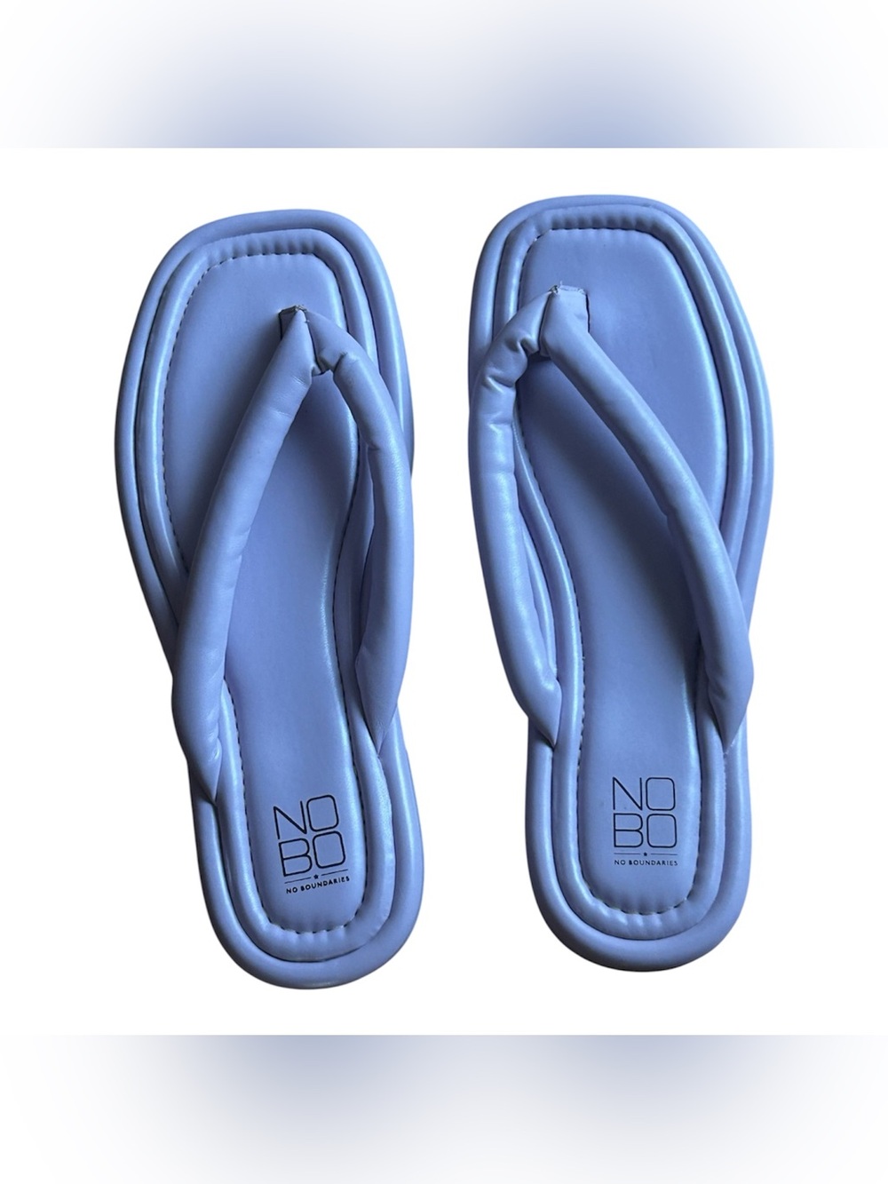 NOBO Lavender Puffy Flip Flop Sandals Cushioned Platform Summer Women’s Size 11
